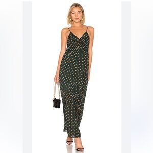 Revolve House of Harlow Russo Maxi Polka Dot in deep turquoise size medium